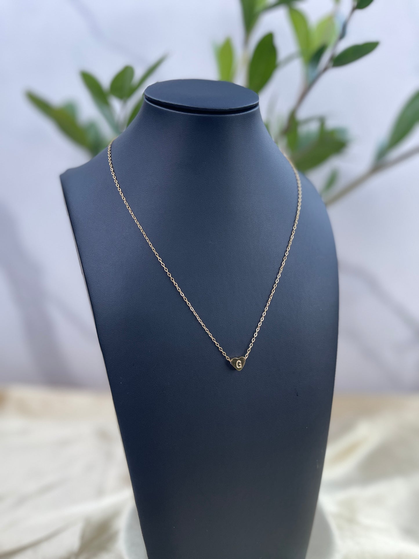 Bailey Heart Initial Necklace