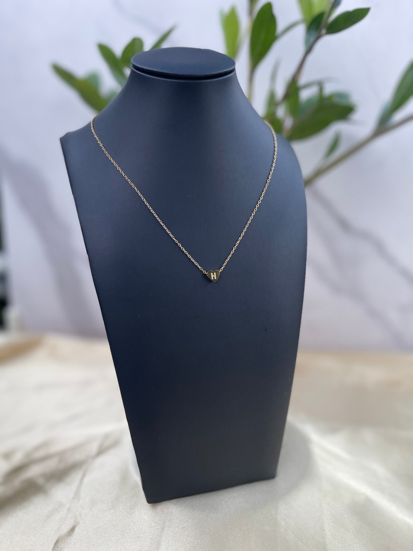 Bailey Heart Initial Necklace