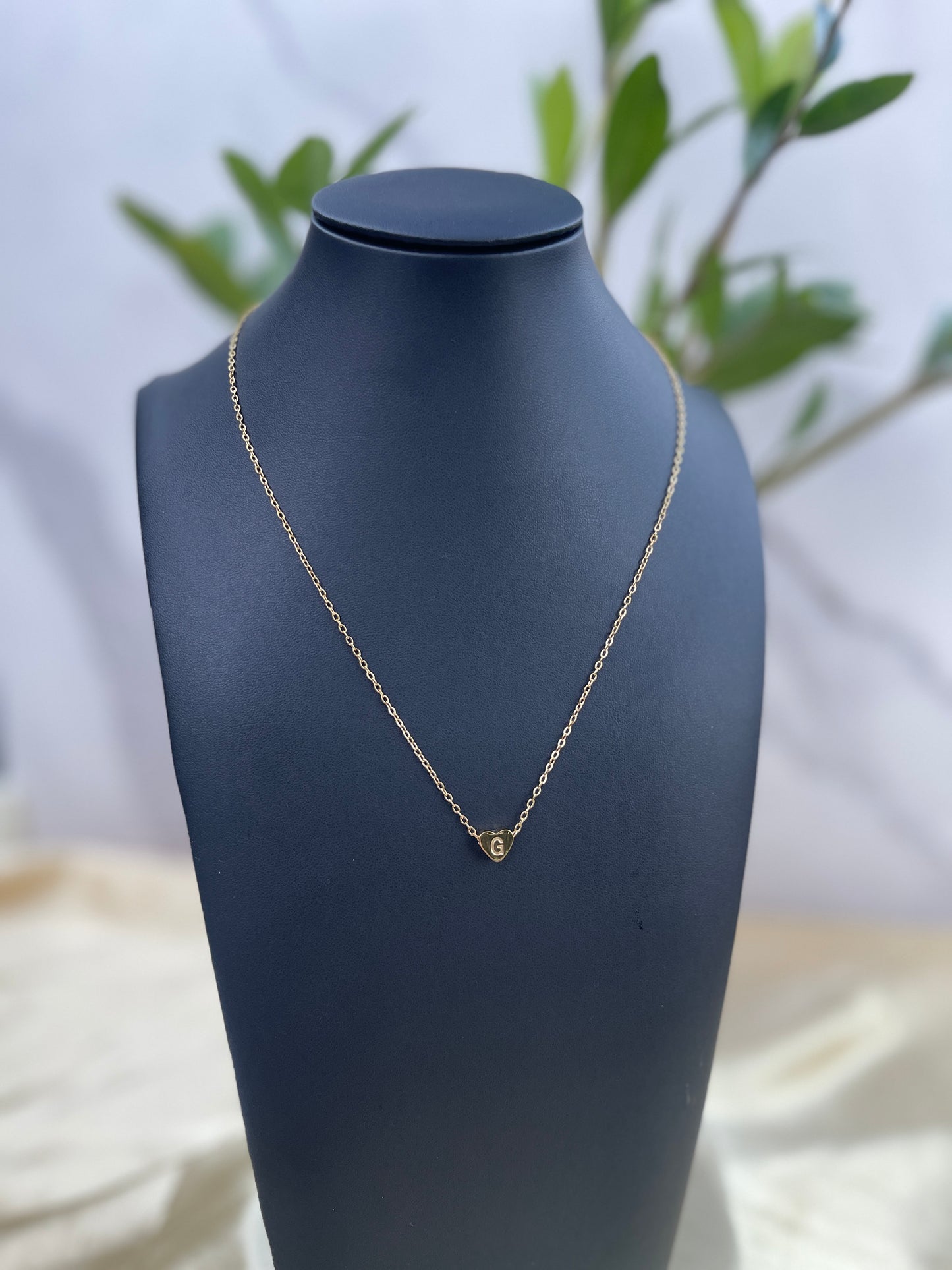 Bailey Heart Initial Necklace