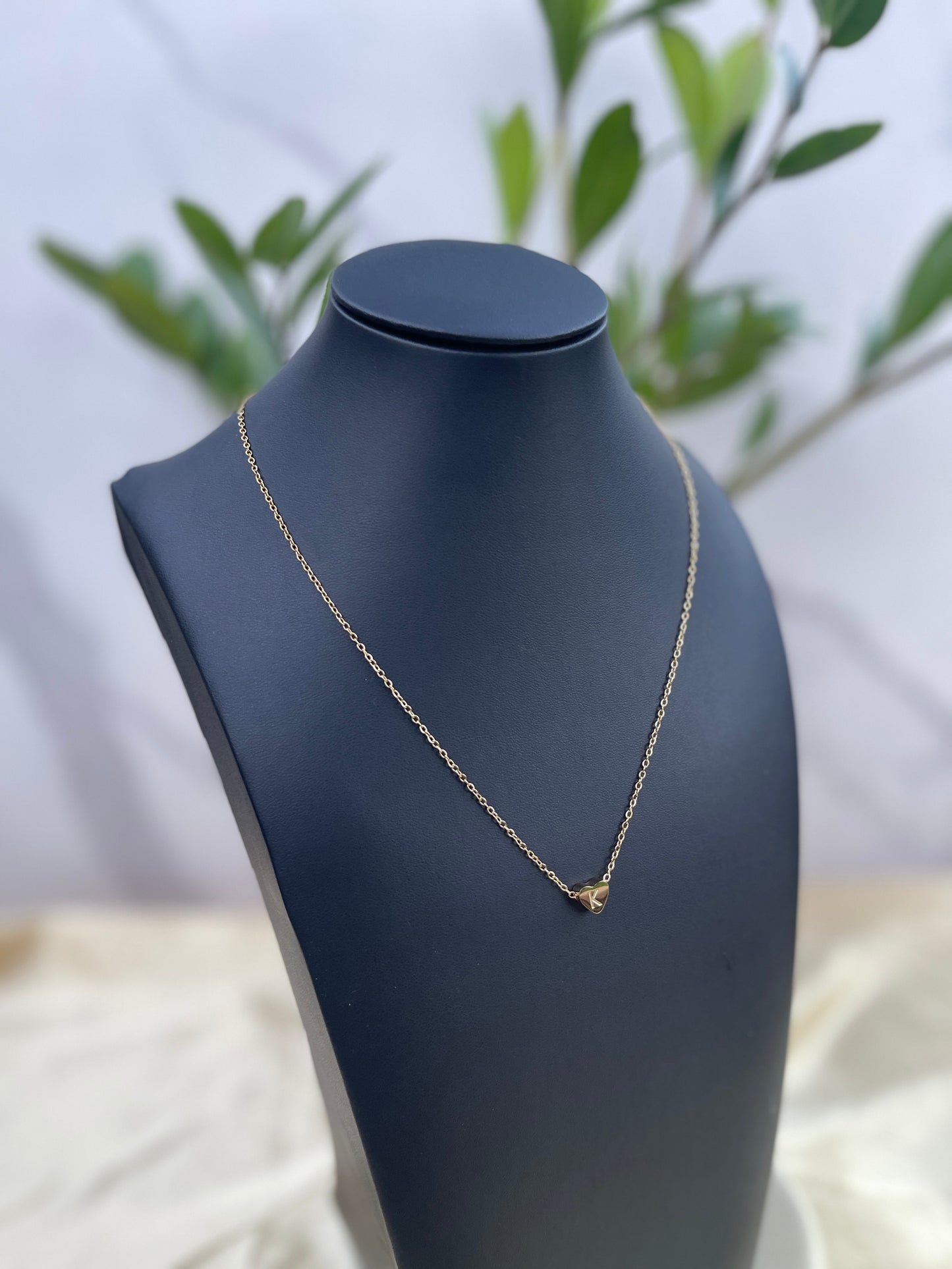 Bailey Heart Initial Necklace