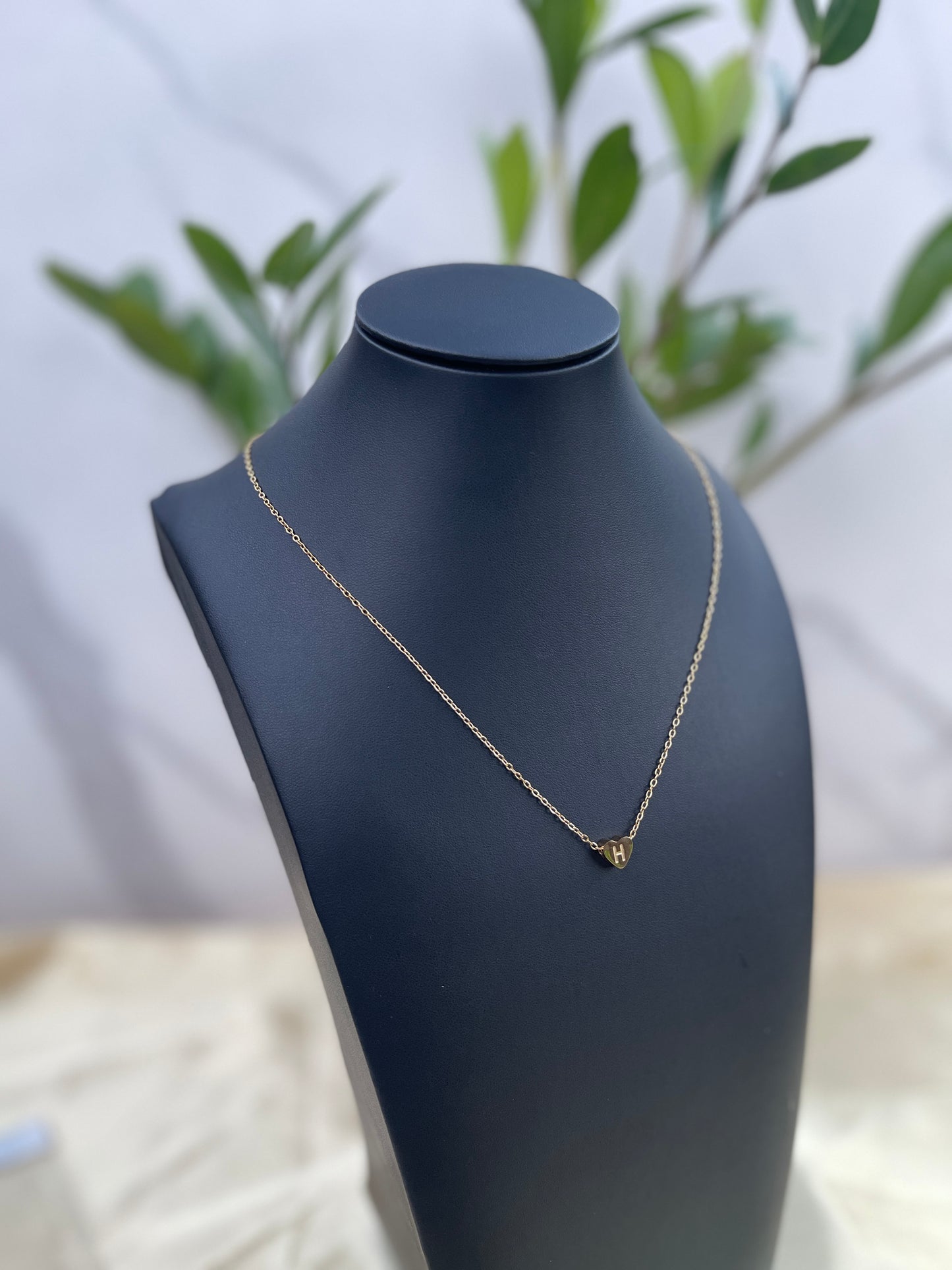 Bailey Heart Initial Necklace